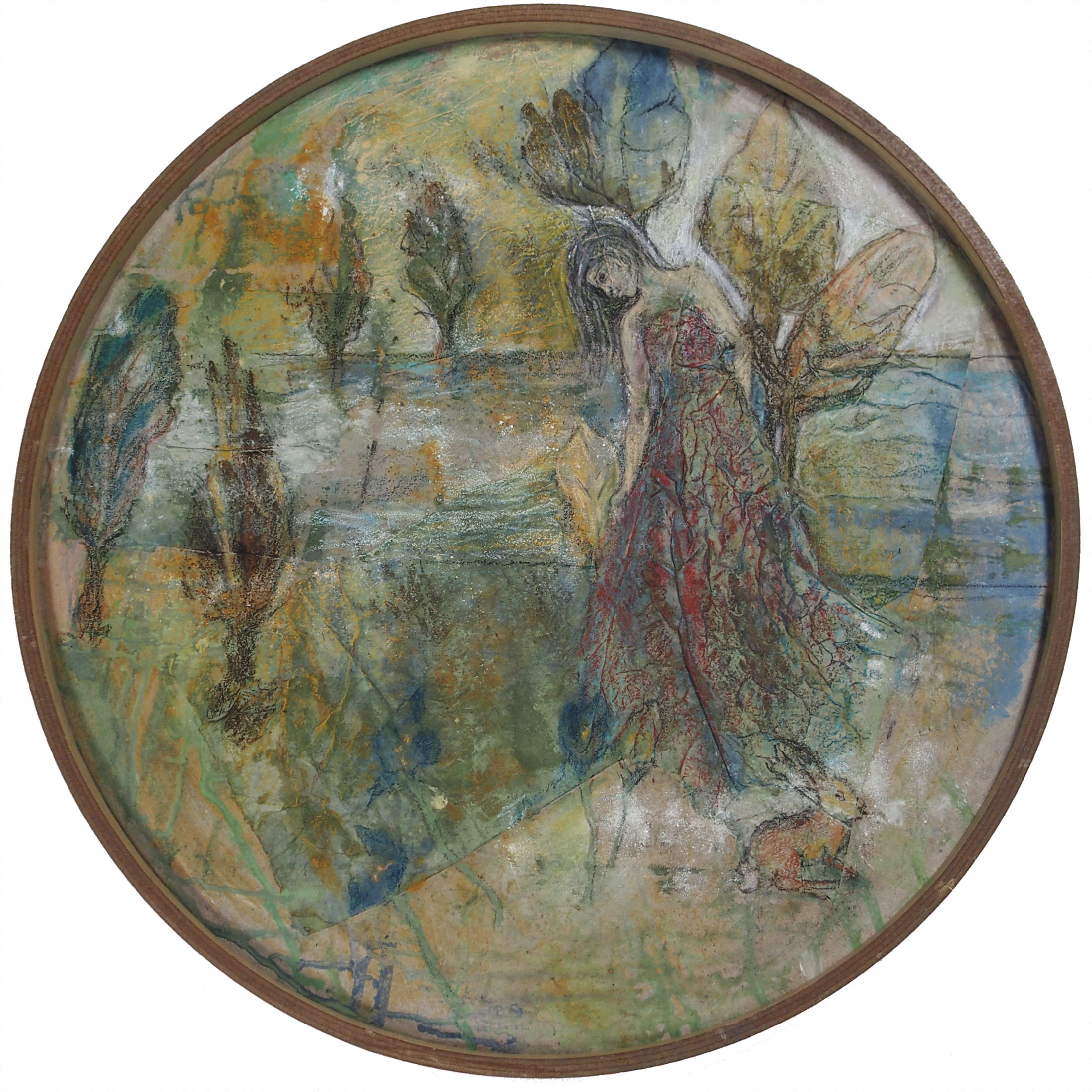 Am Fluss, 2020, Ø 50 cm