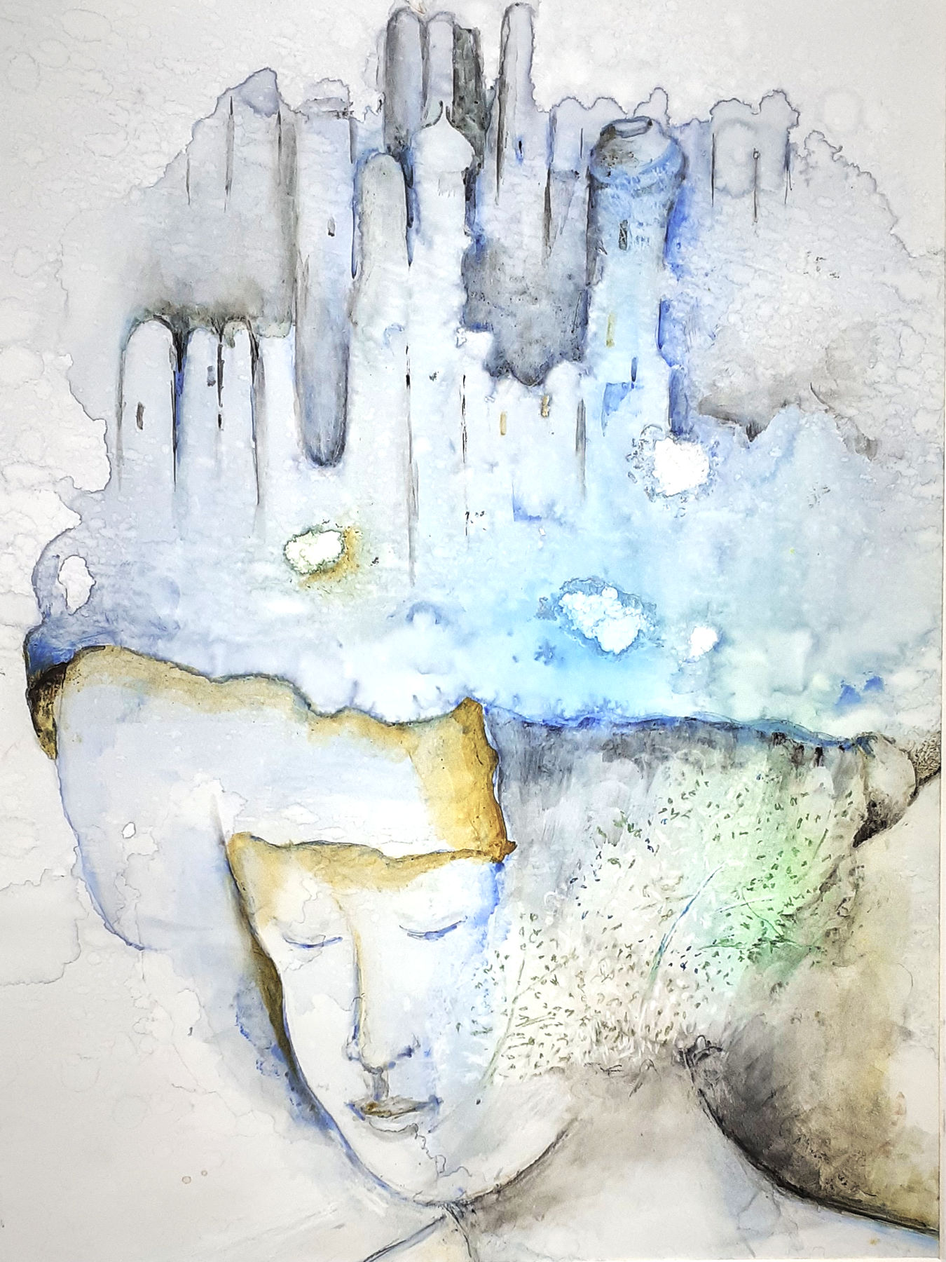 Träumerin, 2022, 40 x 30 cm