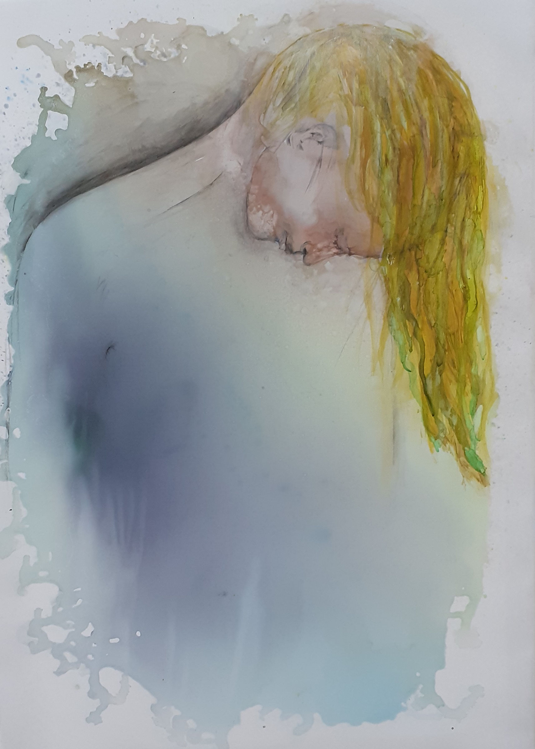 Wer bist Du?, 2023, 70 x 50 cm