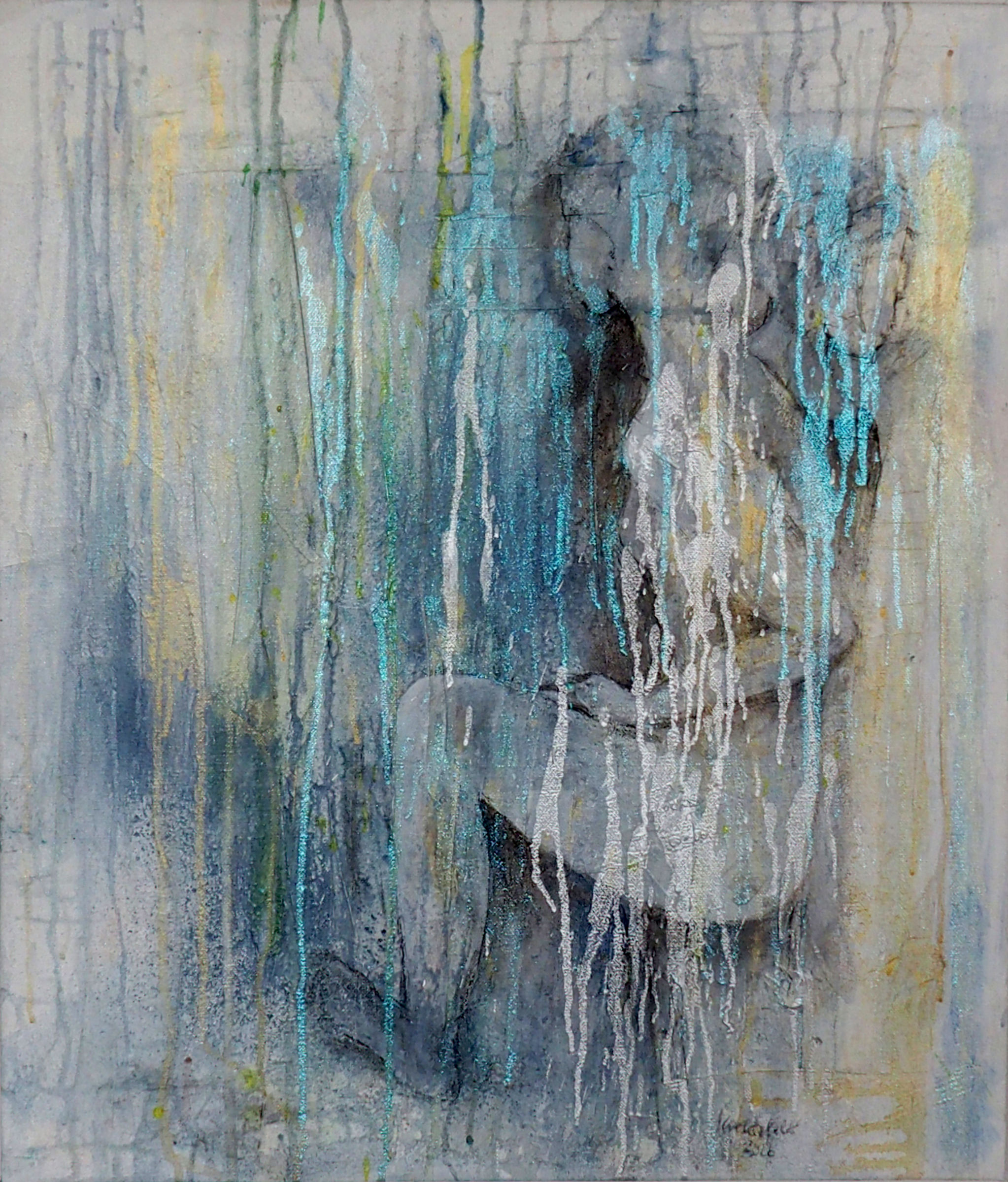Im Regen, 2026, 60 x 50 cm
